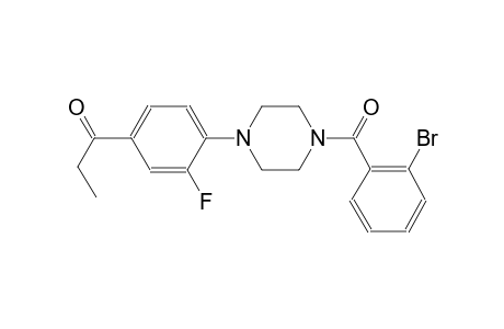 1-[4-[4-(2-Bromo-benzoyl)-piperazin-1-yl]-3-fluoro-phenyl]-propan-1-one