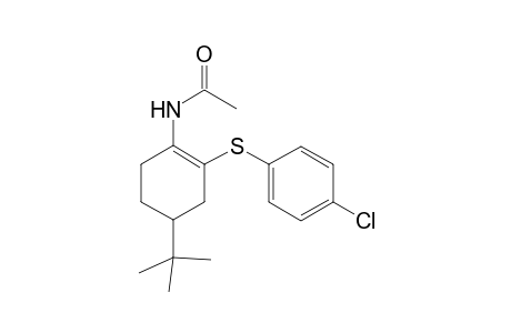 N-(4-(tert-butyl)-2-((4-chlorophenyl)thio)cyclohex-1-en-1-yl)acetamide