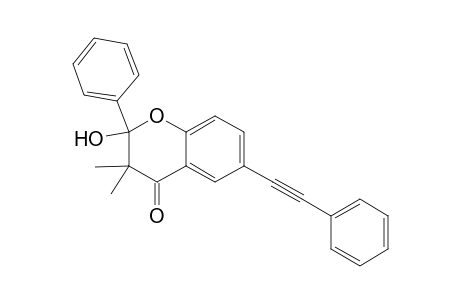 2-Hydroxy-3,3-dimethyl-2-phenyl-6-(phenylethynyl)chroman-4-one