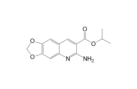 6-Amino-[1,3]dioxolo[4,5-g]quinoline-7-carboxylic acid isopropyl ester