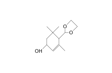3,5,5-Trimethyl-4-(1,3-dioxolan-2-yl)-2-cyclohexen-1-ol