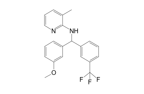 N-[(3-Methoxyphenyl){3-(trifluoromethyl)phenyl}methyl]-3-methylpyridin-2-amine