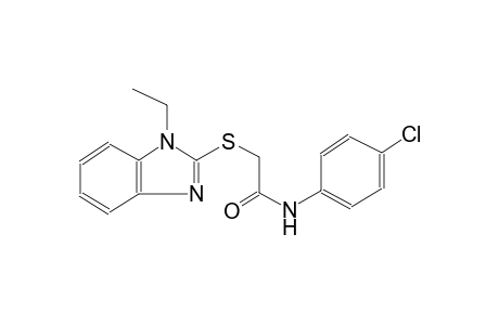 acetamide, N-(4-chlorophenyl)-2-[(1-ethyl-1H-benzimidazol-2-yl)thio]-