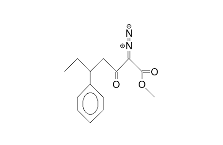 Methyl 2-diazo-3-oxo-5-phenylheptanoate