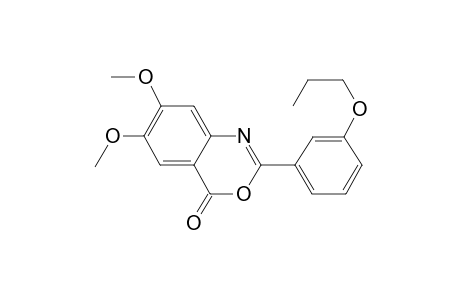 6,7-Dimethoxy-2-(3-propoxyphenyl)-4H-3,1-benzoxazin-4-one