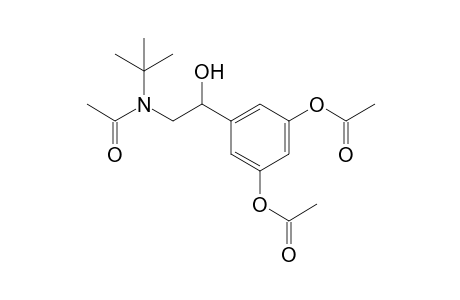 N-tert-butyl-N-(beta,3,5-trihydroxyphenethyl)acetamide, 3,5-diacetate