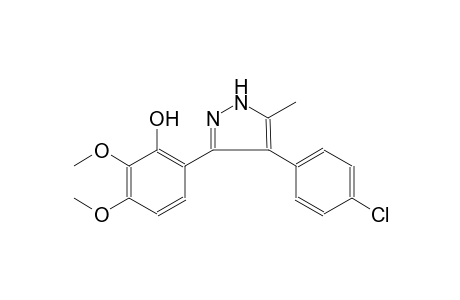 6-[4-(4-chlorophenyl)-5-methyl-1H-pyrazol-3-yl]-2,3-dimethoxyphenol
