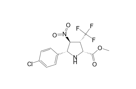 (2R,3R,4S,5R)-2-(Methoxycarbonyl)-4-nitro-5-(4-chlorophenyl)-3-(trifluoromethyl)pyrrolidine