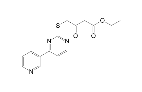 Butanoic acid, 3-oxo-4-[4-(3-pyridyl)-2-pyrimidylthio]-, ethyl ester