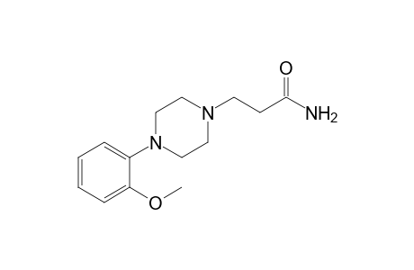 3-[4-(2-methoxyphenyl)-1-piperazinyl]propanamide