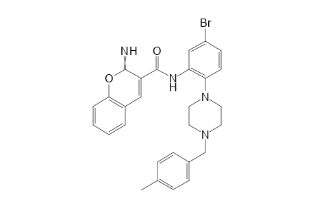 N-(5-bromo-2-(4-(4-methylbenzyl)piperazin-1-yl)phenyl)-2-imino-2H-chromene-3-carboxamide