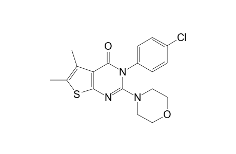 2-Morpholino-3-(4-chlorophenyl)-5,6-dimethylthieno[2,3-d]pyrimidin-4(3H)-one