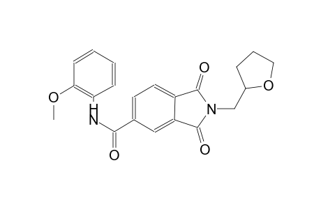 1H-isoindole-5-carboxamide, 2,3-dihydro-N-(2-methoxyphenyl)-1,3-dioxo-2-[(tetrahydro-2-furanyl)methyl]-