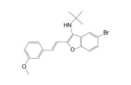 (E)-5-Bromo-N-tert-butyl-2-(3-methoxystyryl)benzofuran-3-amine
