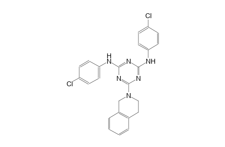 N~2~,N~4~-bis(4-chlorophenyl)-6-(3,4-dihydro-2(1H)-isoquinolinyl)-1,3,5-triazine-2,4-diamine