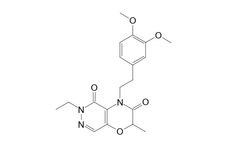 6-ETHYL-2-METHYL-4-[2-(3,4-DIMETHOXYPHENYL)-ETHYL]-2H-PYRIDAZINO-[4,5-B]-[1,4]-OXAZINE-3,5-DIONE