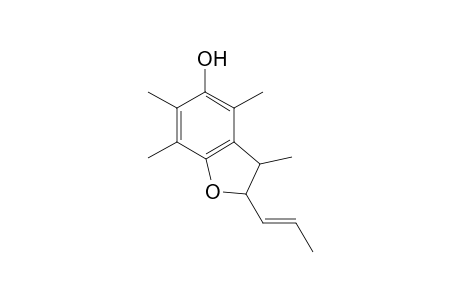 3,4,6,7-tetramethyl-2-[(E)-prop-1-enyl]-2,3-dihydro-1-benzofuran-5-ol