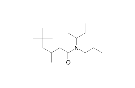 Hexanamide, 3,5,5-trimethyl-N-(2-butyl)-N-propyl-