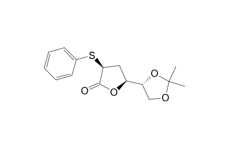 D-arabino-Hexonic acid, 3-deoxy-5,6-O-(1-methylethylidene)-2-S-phenyl-2-thio-, .gamma.-lactone