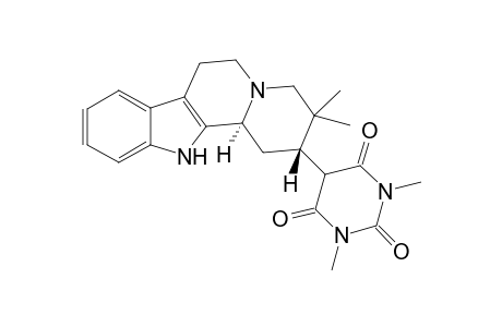 (2.beta./.alpha.,12b.alpha.)-2-(1,3-Dimethyl-2,4,6-trioxopyrimidin-5-yl)-3,3-dimethyl-1,2,3,4,6,7,12,12b-octahydroindolo[2,3-a]quinolizine