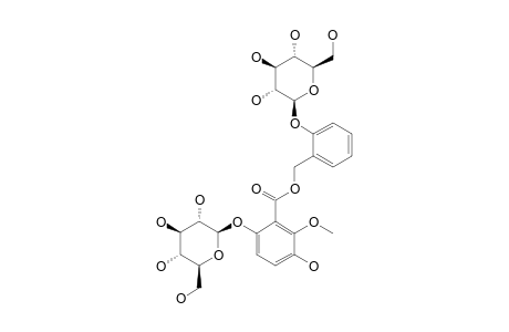 ISOLEIOCARPOSIDE;6-BETA-D-GLUCOPYRANOSYLOXY-2-METHOXY-3-HYDROXYBENZOIC_ACID_2'-BETA-D-GLUCOPYRANOSYLOXY_BENZYLESTER