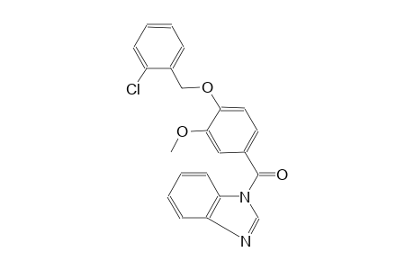 1H-benzimidazole, 1-[4-[(2-chlorophenyl)methoxy]-3-methoxybenzoyl]-