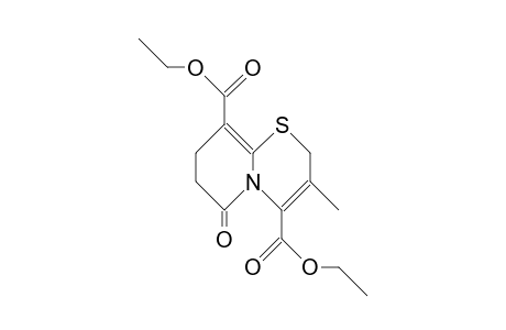 7,8-Dihydro-3-methyl-6-oxo-2H,6H-pyrido(2,1-B)(1,3)thiazine-4,9-dicarboxylic acid, diethyl ester