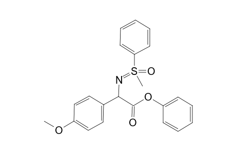 Phenyl 2-(4-methoxyphenyl)-2-(S,S-methylphenylsulfoximidoyl)acetate