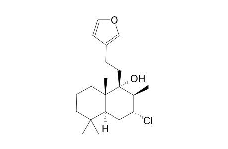 15,16-Epoxy-7.alpha.-chloro-9.alpha.-hydroxy-labda-13(16),14-diene