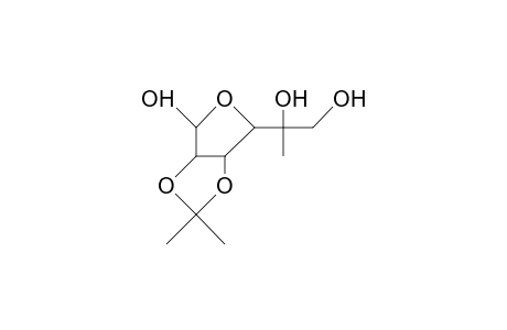 2,3-O-Isopropylidene-5-C-methyl-ab-D-talo-hexofuranose .alpha. anomer