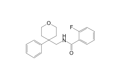 2-Fluoro-N-[(4-phenyltetrahydro-2H-pyran-4-yl)methyl]benzamide
