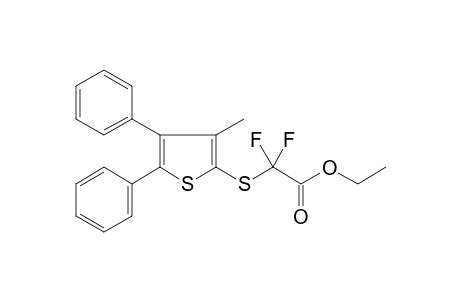 Difluoro-(3-methyl-4,5-diphenyl-thiophen-2-ylsulfanyl)-acetic acid ethyl ester