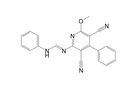 3,5-Dicyano-4-phenyl-2-[(phenylamino)methyleneamino]-6-methoxypyridine