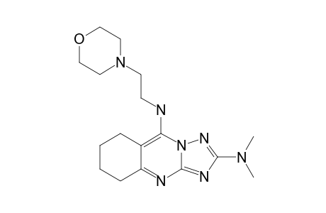 2-DIMETHYLAMINO-5-[2-(MORPHOLIN-4-YL)-ETHYL]-AMINO-6,7,8,9-TETRAHYDRO-1,2,4-TRIAZOLO-[5,1-B]-QUINAZOLINE