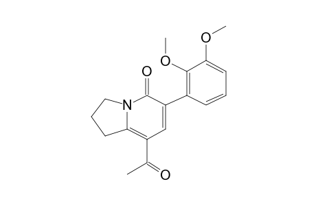 8-Acetyl-6-(2,3-dimethoxyphenyl)-2,3-dihydroindolizin-5(1H)-one