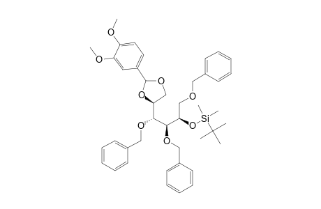 tert-Butyl-[(1R,2S,3R)-2,3-dibenzoxy-1-(benzoxymethyl)-3-[(4S)-2-(3,4-dimethoxyphenyl)-1,3-dioxolan-4-yl]propoxy]-dimethyl-silane