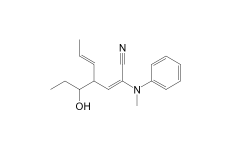 (2E,5E)-2-[methyl(phenyl)amino]-4-(1-oxidanylpropyl)hepta-2,5-dienenitrile