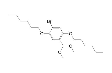 1-bromo-4-(dimethoxymethyl)-2,5-dihexoxybenzene