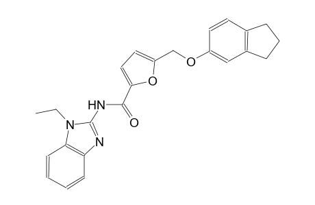 5-[(2,3-dihydro-1H-inden-5-yloxy)methyl]-N-(1-ethyl-1H-benzimidazol-2-yl)-2-furamide