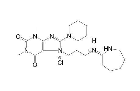 1H-purine-7-propanaminium, N-[(2E)-hexahydro-2H-azepin-2-ylidene]-2,3,6,7-tetrahydro-1,3-dimethyl-2,6-dioxo-8-(1-piperidinyl)-, chloride