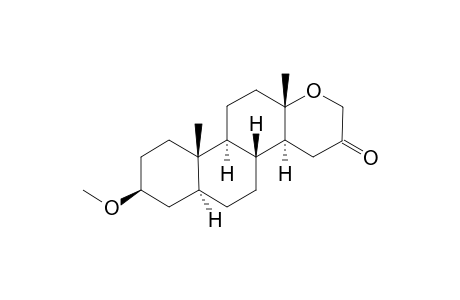 3H-Phenanthro[2,1-c]pyran, D-homo-17-oxaandrostan-16-one deriv.