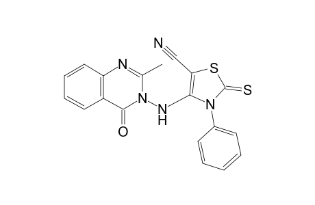 4-(2-Methyl-4-oxoquinazolin-3(4H)-ylamino)-3-phenyl-2-thioxo-2,3-dihydro-thiazole-5-carbonitrile