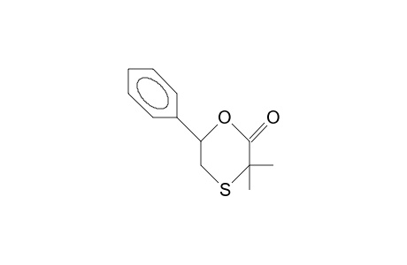 3,3-Dimethyl-6-phenyl-1,4-oxathian-2-one