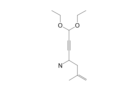 7,7-Diethoxy-2-methylhept-1-en-5-yn-4-ylamine