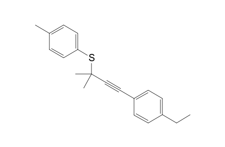 (4-(4-Ethylphenyl)-2-methylbut-3-yn-2-yl) (p-tolyl) sulfide