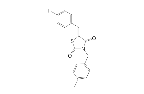 5-(4-Fluoro-benzylidene)-3-(4-methyl-benzyl)-thiazolidine-2,4-dione
