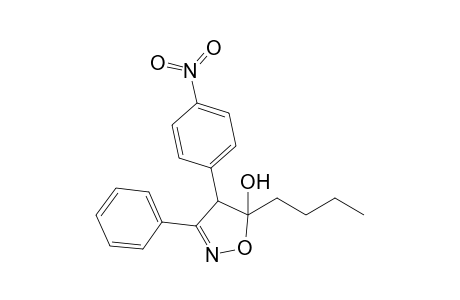 5-Butyl-5-hydroxy-4-(4-nitrophenyl)-3-phenyl-4,5-dihydroisoxazol