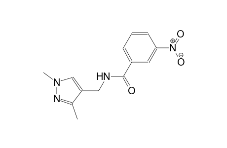 N-[(1,3-dimethyl-1H-pyrazol-4-yl)methyl]-3-nitrobenzamide