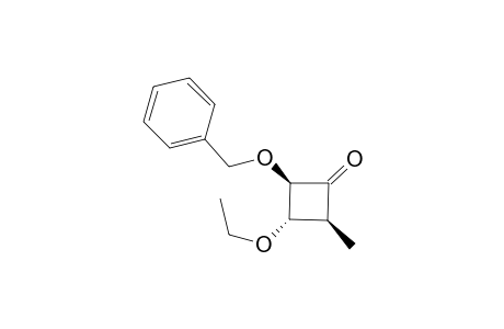 (2R,3S,4S) rac-2-Benzyloxy-3-ethoxy-4-methylcyclobutanone