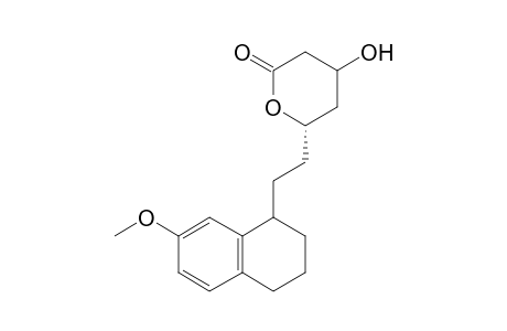 (6S)-4-Hydroxy-6-[2'-(1",2",3",4"-tetrahydro-7-methoxy-1"-naphthyl)ethyl]-3,4,5,6-tetrahydro-2H-pyran-2-one